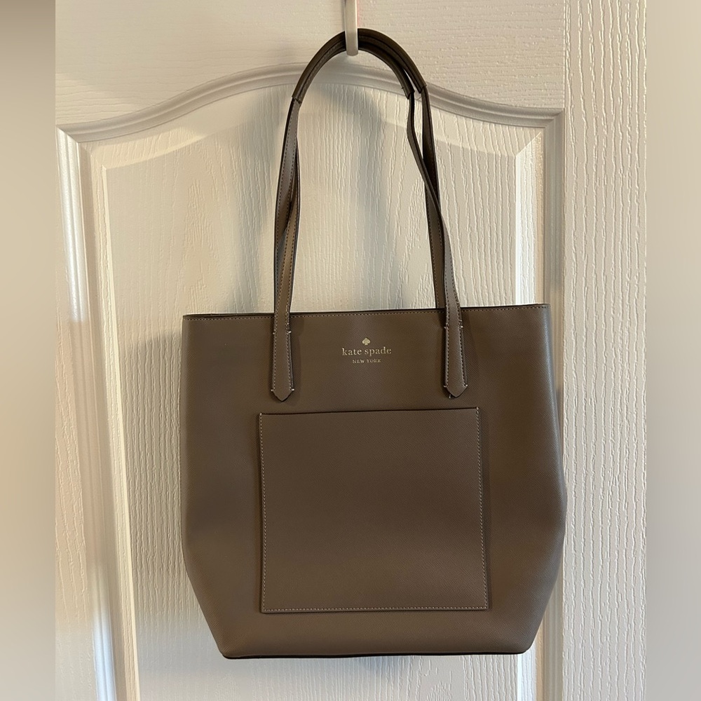 Kate Spade Taupe Leather Tote